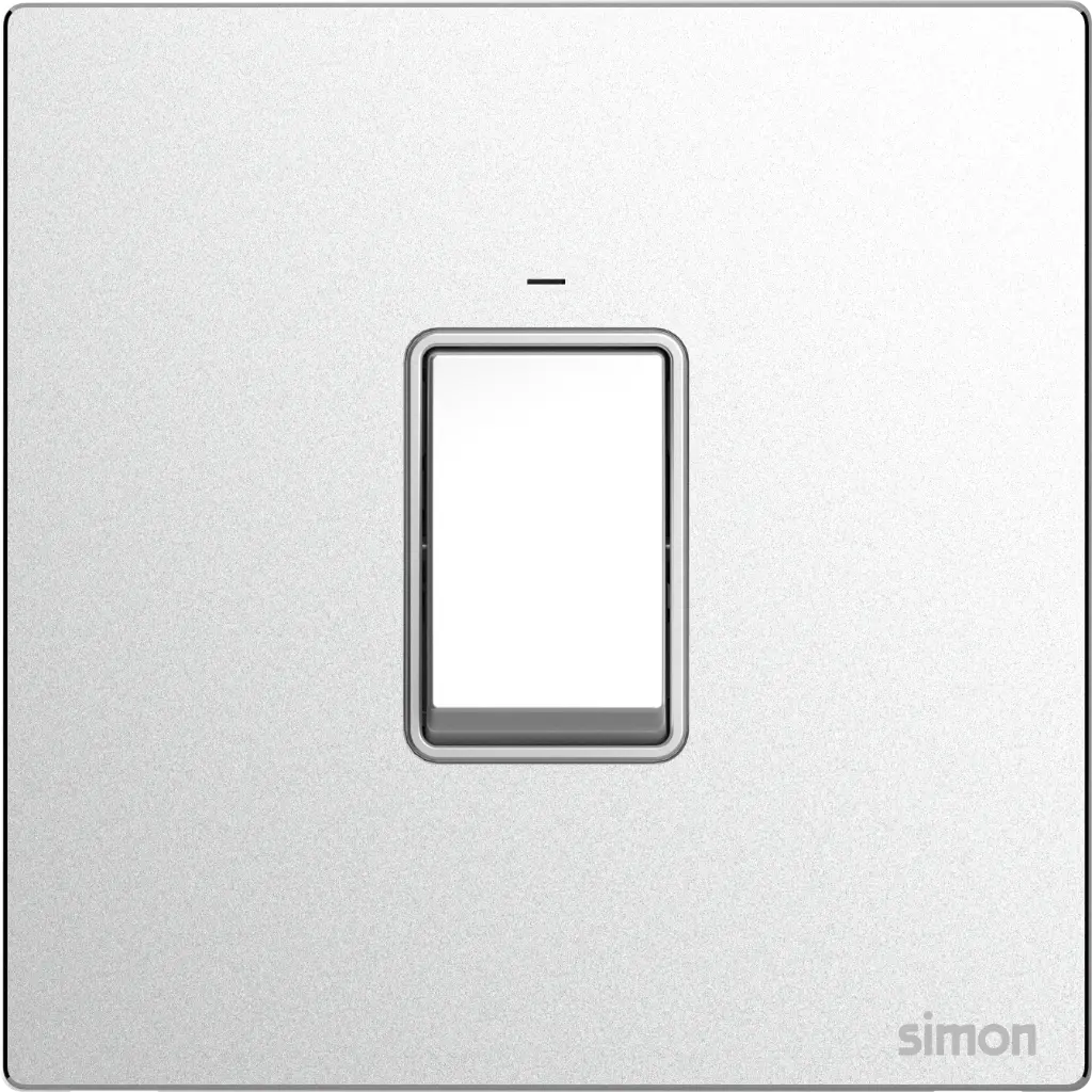 664523M SIMON M7 Metal 45A Double Pole Switch w/LED