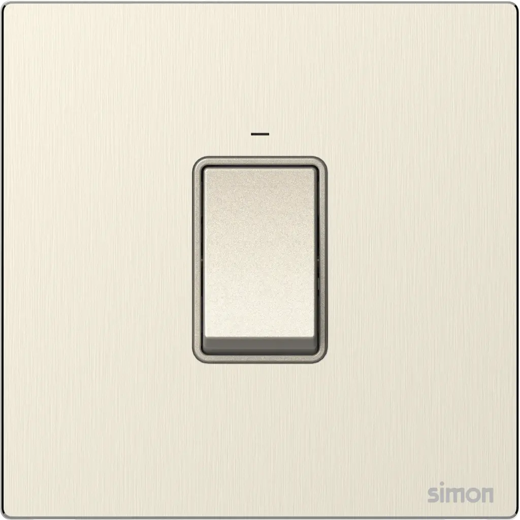664523M SIMON M7 Metal 45A Double Pole Switch w/LED