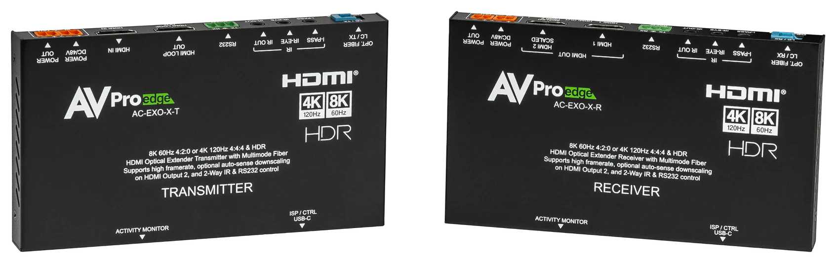 [AC-EXO-X-KIT] AVPro HDMI Fiber Extender Kit (4K120hz/8K60hz 40Gbps)