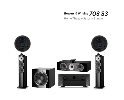 Bowers & Wilkins 703 S3 5.1 Home Theatre System for Mid-Large Room