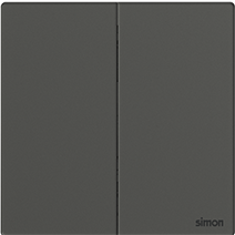 661046 Simon M7 Gem (Glass) 2gang Intermediate Switch