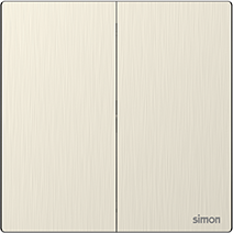 661046M Simon M7 Metal, 2gang Intermediate Switch