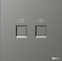 665228 Simon M7 Air Twin Data outlet (Colour)