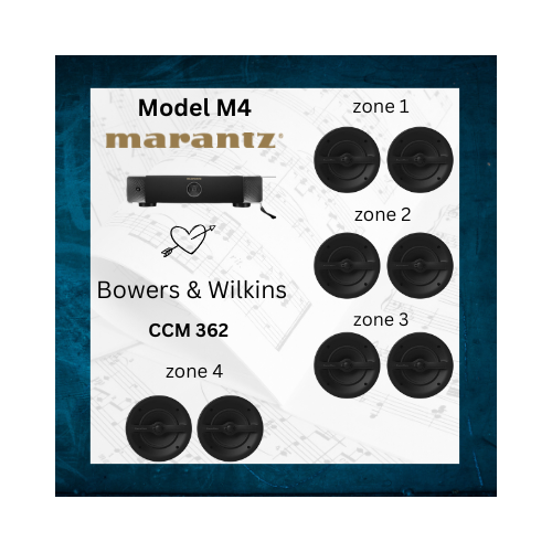 [MRMP_M4_4CCM362] Multi-Room Music Package Model M4 + CCM362