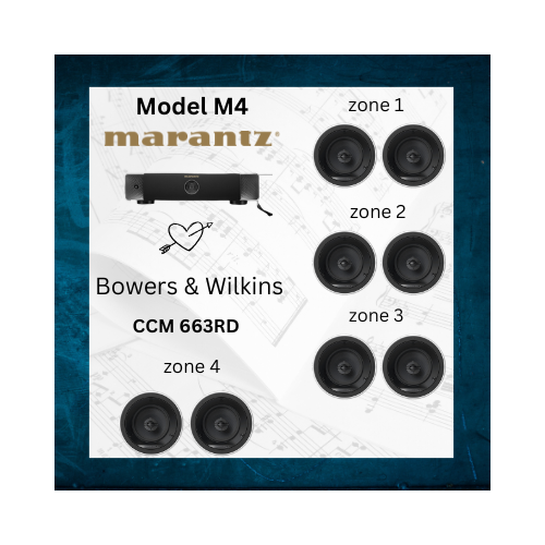 [MRMP_M4_4CCM663RD] Multi-Room Music Package Model M4 + CCM663RD