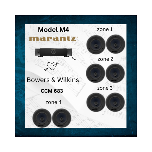 [MRMP_M4_CCM683] Multi-Room Music Package Model M4 + CCM683