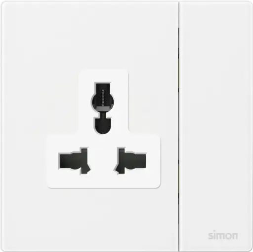 661089G SIMON M7 GEM (Glass) Multi-Socket w/Switch