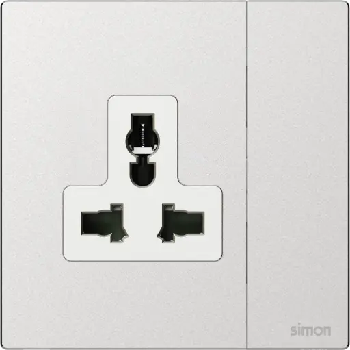 661089M SIMON M7 Metal Multi-Socket w/Switch