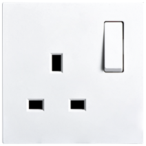 701382 SIMON i7 BS 13A Socket w/Switch