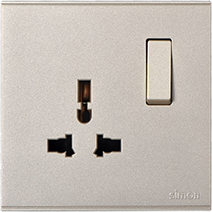 721089 SIMON E6 Multi-Socket w/Switch