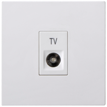 705114 SIMON i7 TV Outlet w/F Connector