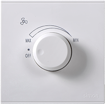 72E201 SIMON E6 Rotary 200W Fan Regulator